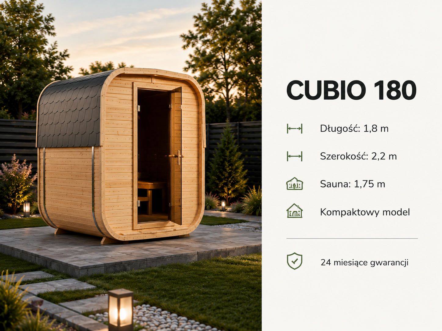 Sauna Cubio 180