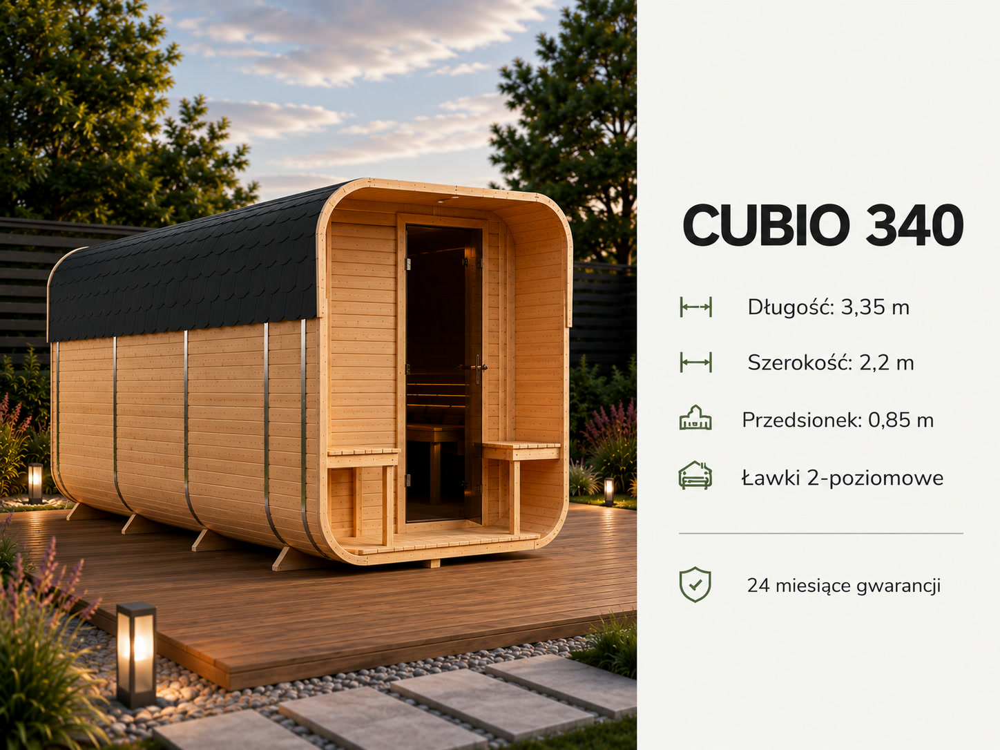 Sauna Cubio 340