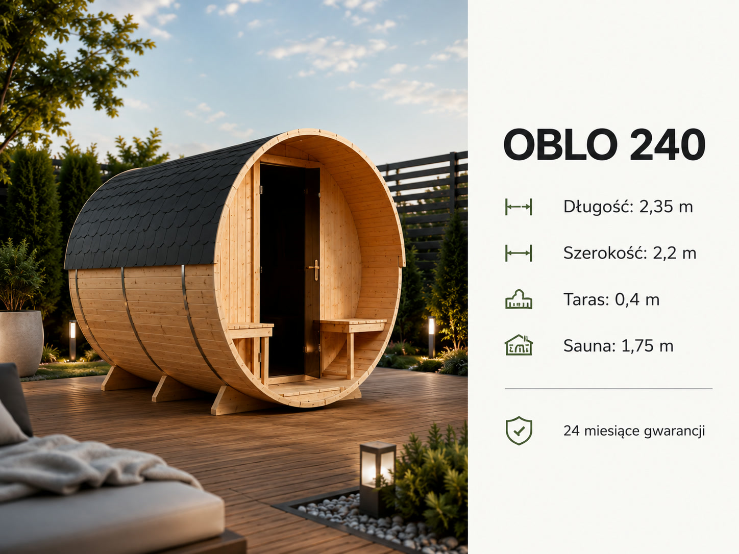Sauna Oblo 240
